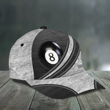 Maxcorners Billiard Classic Personalized Name 3D Over Printed Cap