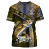 Maxcorners Walleye Fishing 3D Shirt