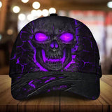 Maxcorners Custom Name Scared Lava Skull Cap