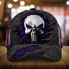 Maxcorners Custom Name Lava Skull White Cap
