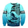 Maxcorners Scuba Diving America All Over Printed Shirt