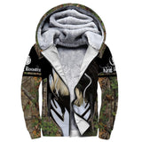 Maxcorners Rooster King Camo Light Green All Over Printed Hoodie