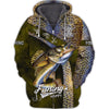 Maxcorners Walleye Fishing 3D Shirt