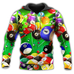 Maxcorners Billiard Where's The Cue Ball 3D Over Printed Hoodie